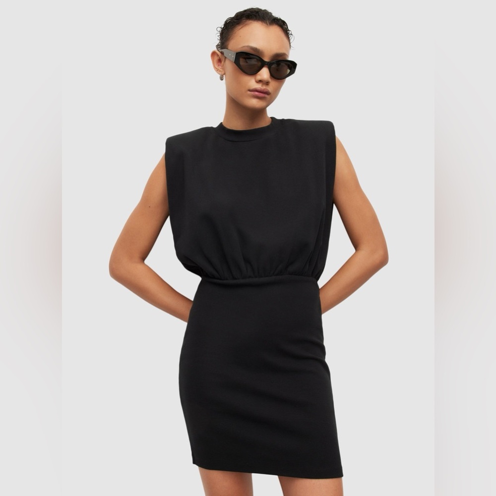 All Saints Mika Mini Dress, Black Sleeveless Dress